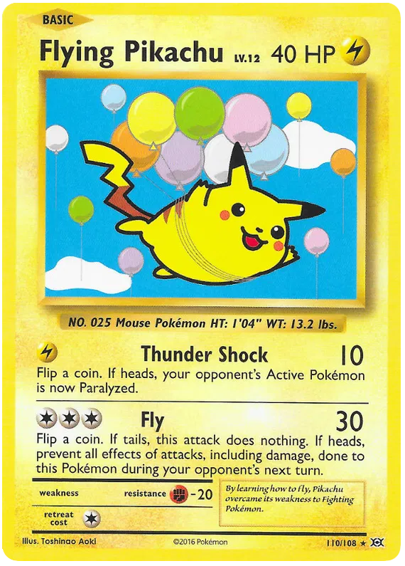 Flying Pikachu - Evolutions #110