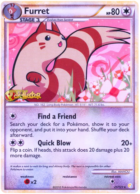 Furret - HeartGold SoulSilver #21