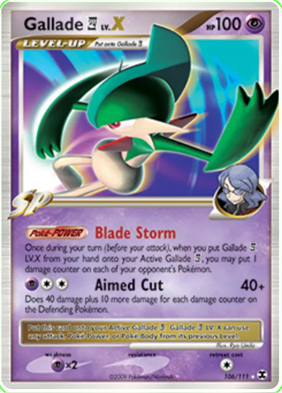 Gallade 4 LV. X - Platinum - Rising Rivals #106