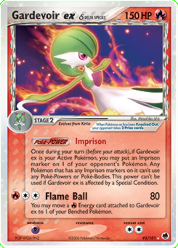 Gardevoir ex  (delta species) - EX Dragon Frontiers #93