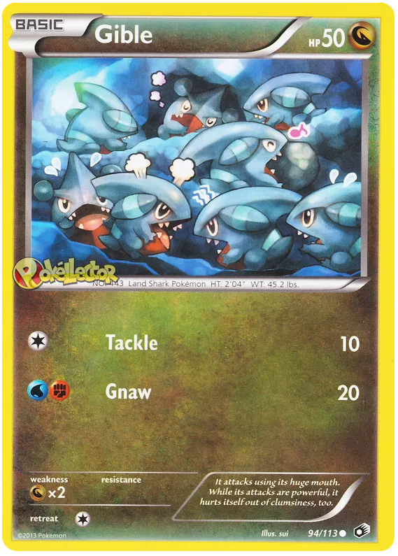 Gible - Legendary Treasures #94