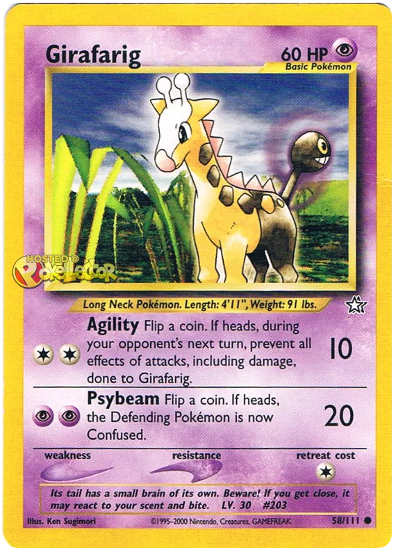 Girafarig - Neo Genesis #58