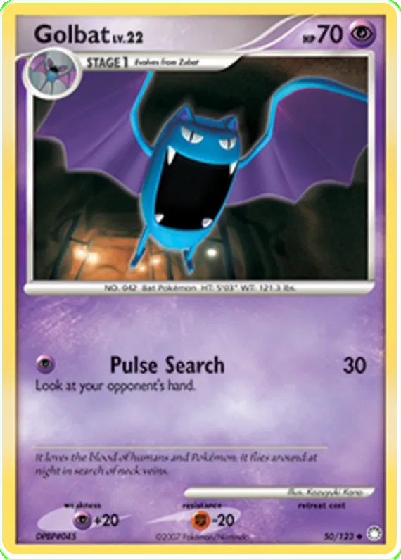 Golbat - Mysterious Treasures #50