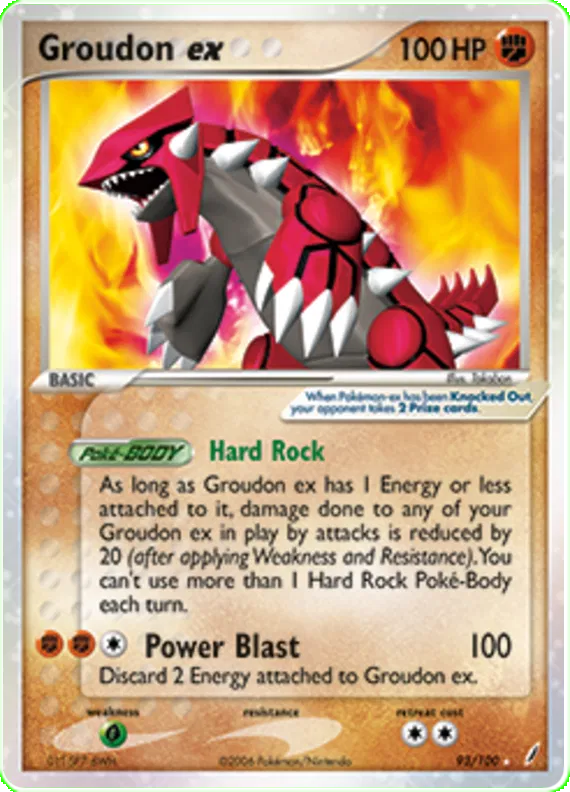 Groudon ex - EX Crystal Guardians #93