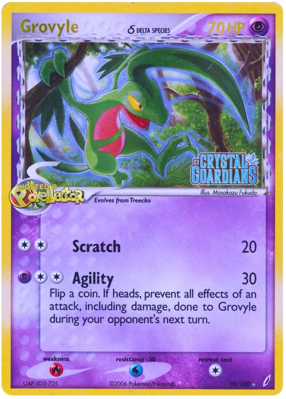 Grovyle  (delta species) - EX Crystal Guardians #19