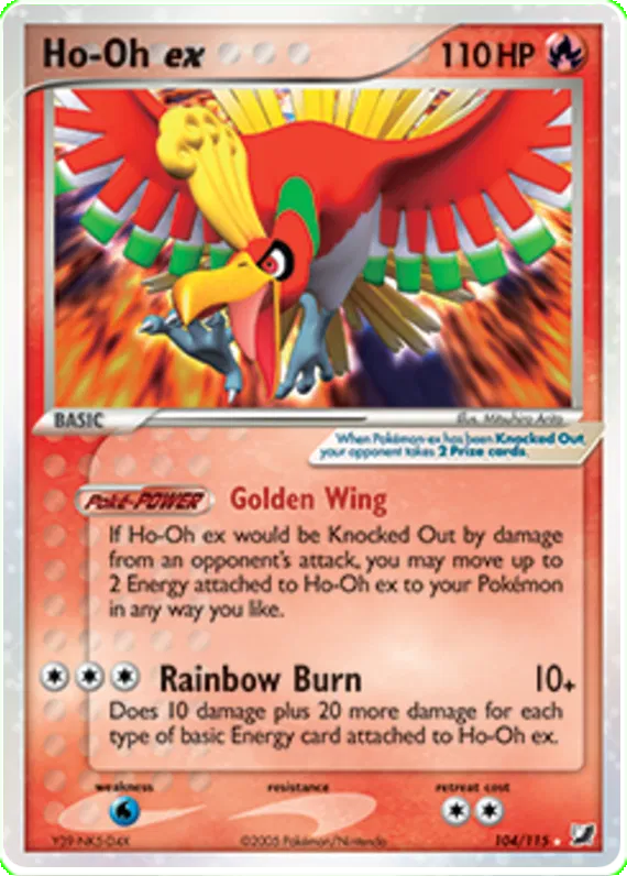 Ho-Oh ex - EX Unseen Forces #104