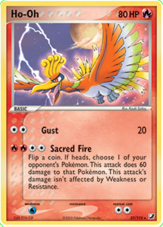 Ho-Oh - EX Unseen Forces #27