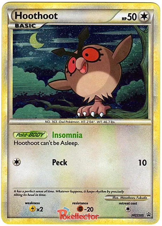 Hoothoot - HeartGold SoulSilver Promos #5