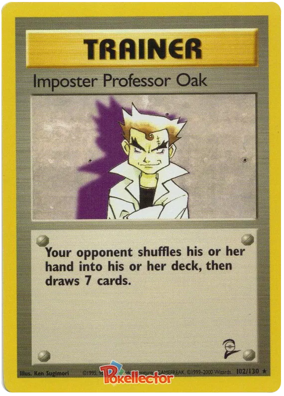 Imposter Professor Oak - Base Set 2 #102