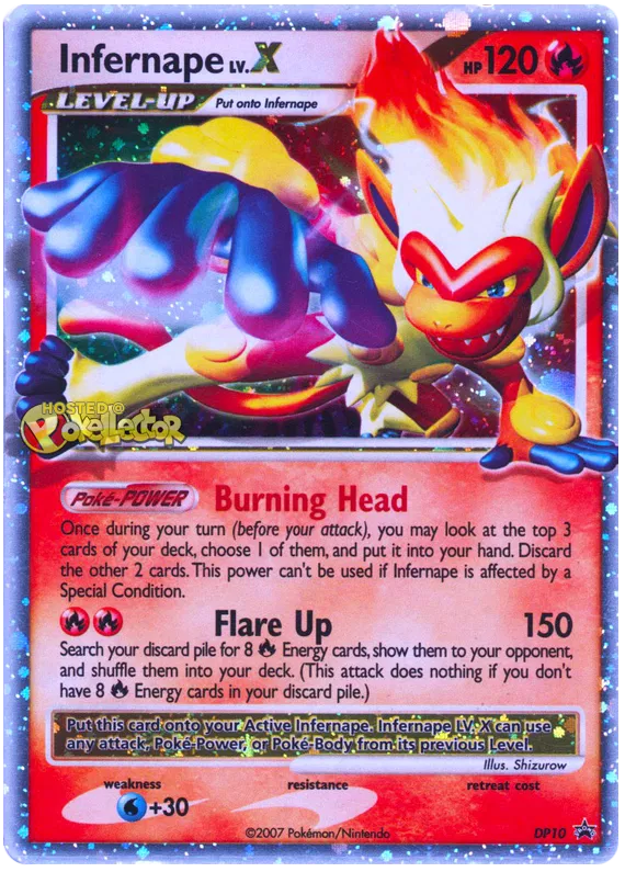 Infernape LV.X - DP Black Star Promos #10