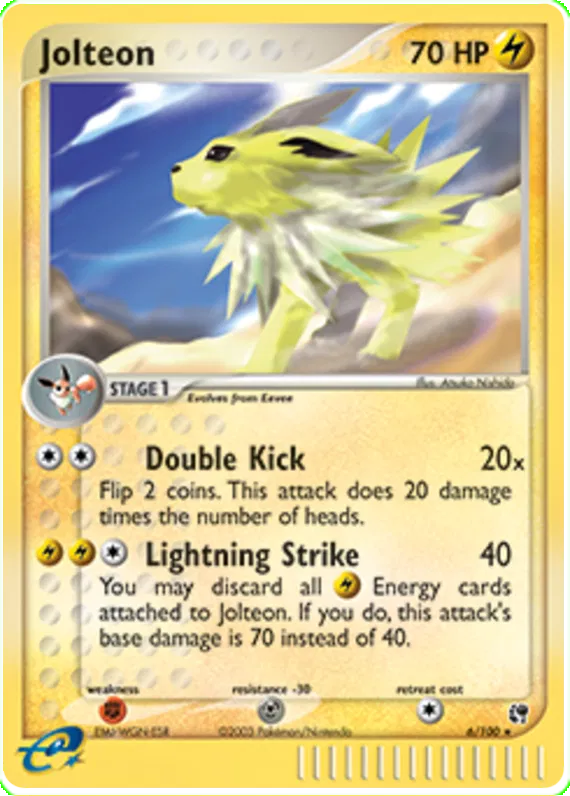 Jolteon - EX Sandstorm #6