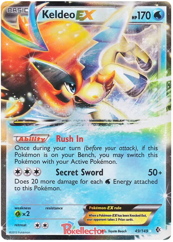 Keldeo EX - Boundaries Crossed #49