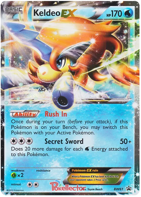 Keldeo EX - Black & White Promos #61