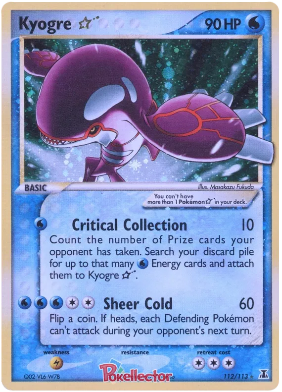 Kyogre * - EX Delta Species #112