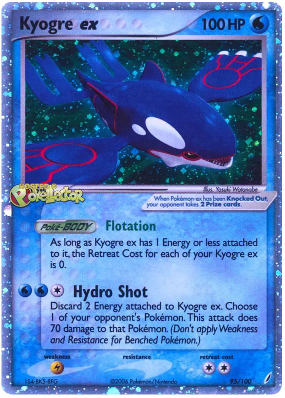 Kyogre ex - EX Crystal Guardians #95