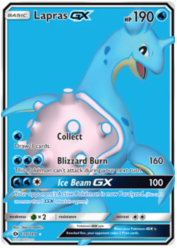 Lapras GX - Sun & Moon #139