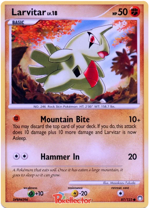 Larvitar - Mysterious Treasures #87