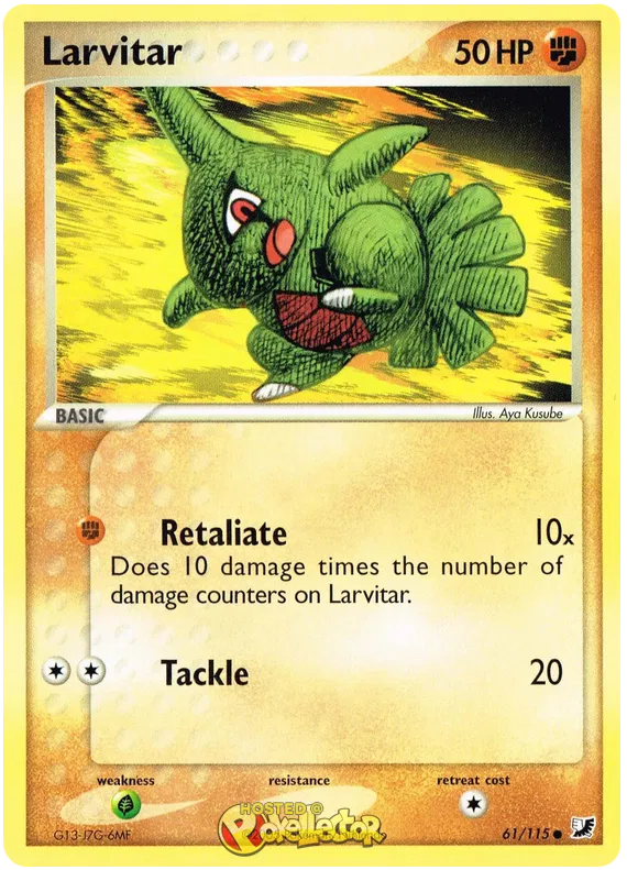 Larvitar - EX Unseen Forces #61