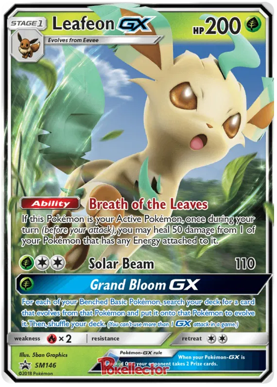 Leafeon GX - Sun & Moon Promos #146