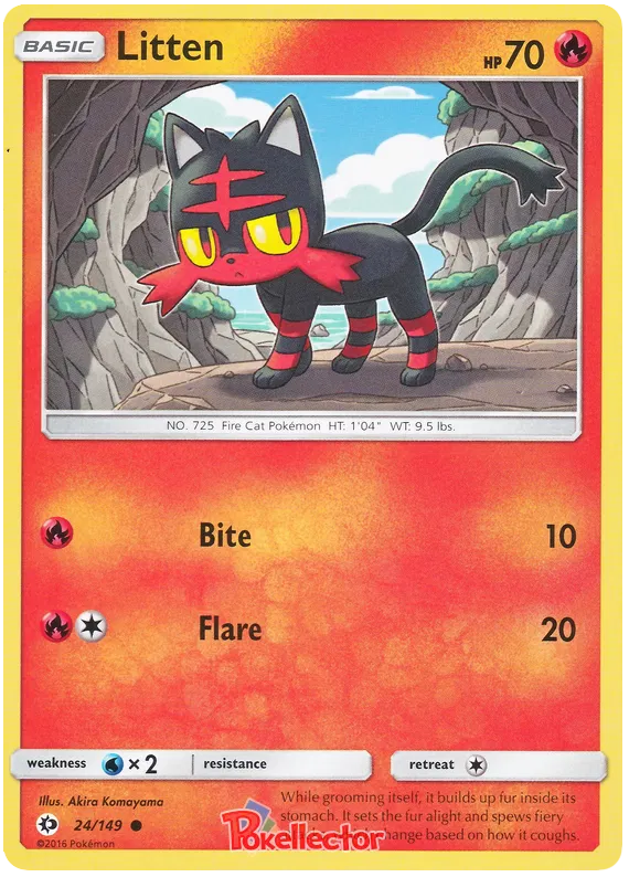 Litten - Sun & Moon #24