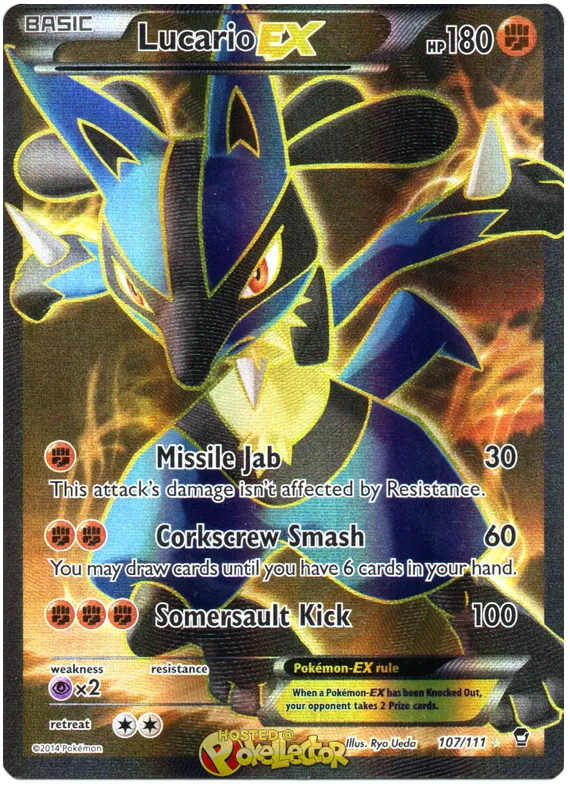 Lucario EX - Furious Fists #107