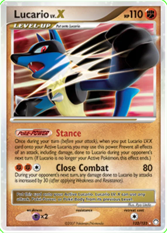 Lucario LV. X - Mysterious Treasures #122