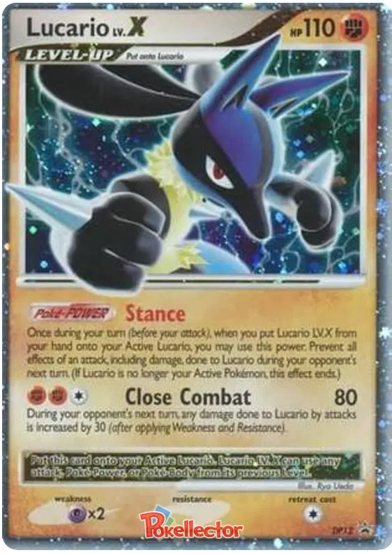 Lucario LV.X - DP Black Star Promos #12