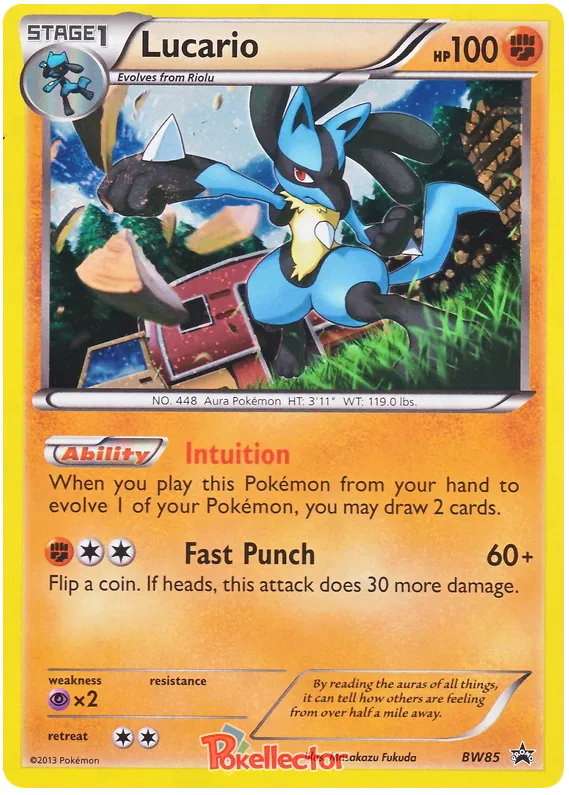 Lucario - Black & White Promos #85