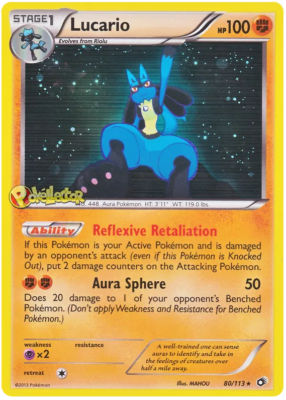 Lucario - Legendary Treasures #80