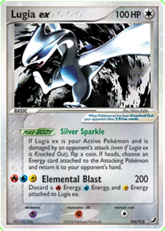 Lugia ex - EX Unseen Forces #105