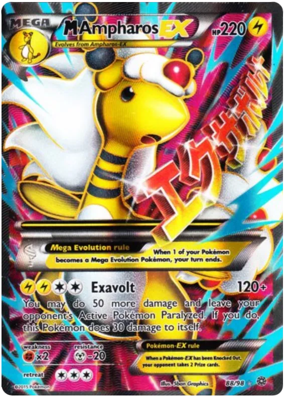 M Ampharos EX - Ancient Origins #88