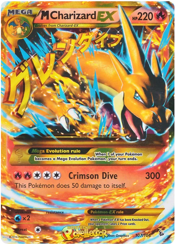 M Charizard EX - XY Flashfire #107