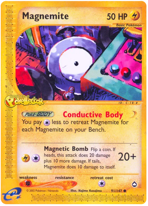 Magnemite - Aquapolis #91