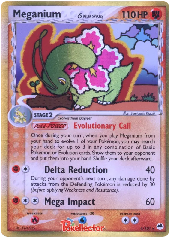 Meganium  (delta species) - EX Dragon Frontiers #4