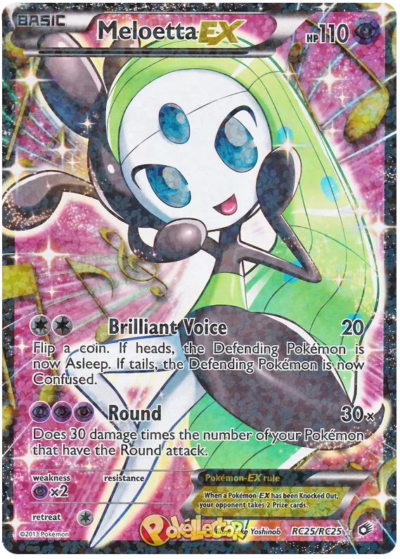 Meloetta EX - Radiant Collection #25