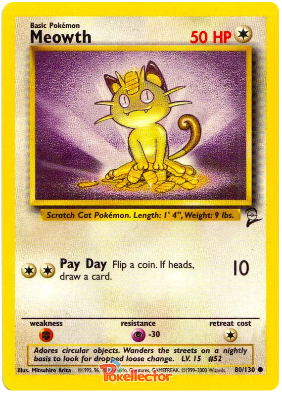 Meowth - Base Set 2 #80