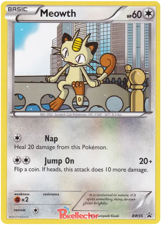 Meowth - Black & White Promos #35