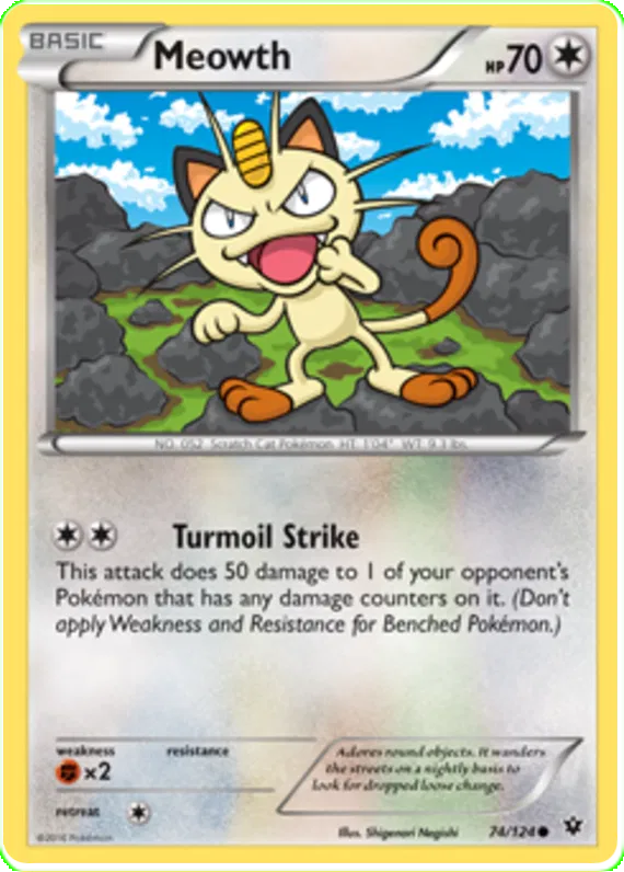 Meowth - Fates Collide #74