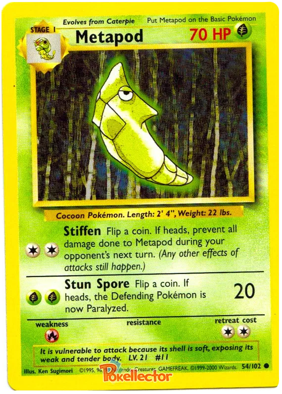 Metapod - Base Set #54