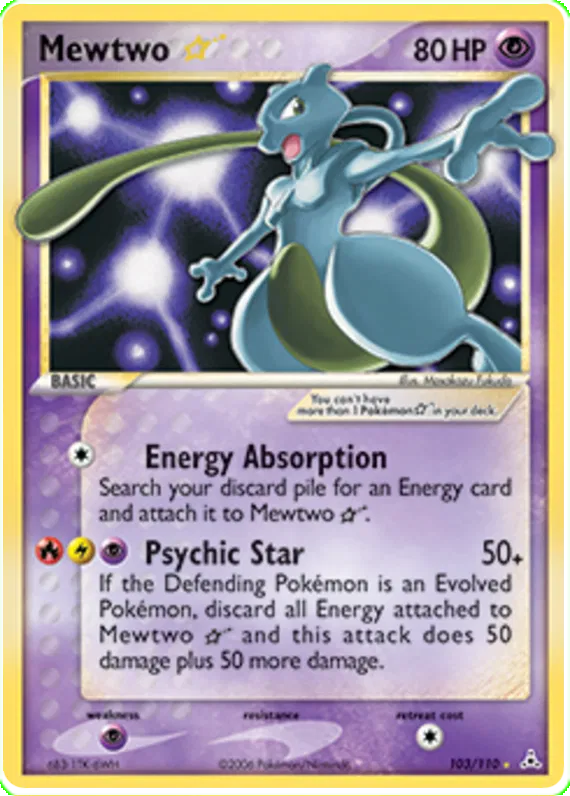 Mewtwo * - EX Holon Phantoms #103