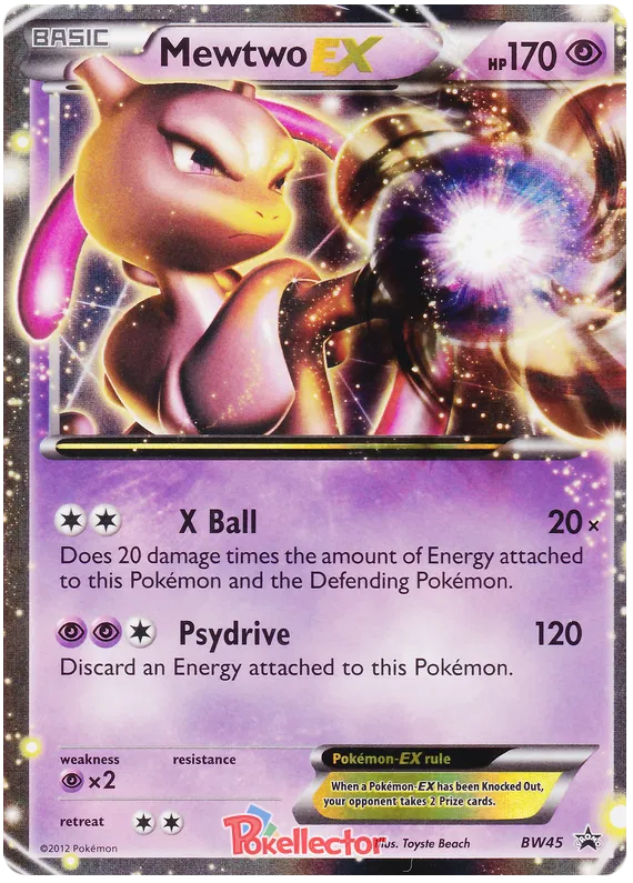 Mewtwo EX - Black & White Promos #45