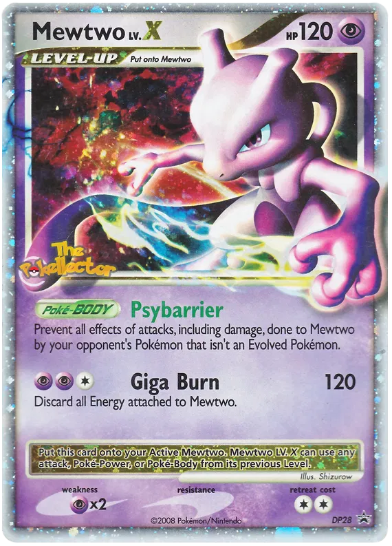 Mewtwo LV.X - DP Black Star Promos #28