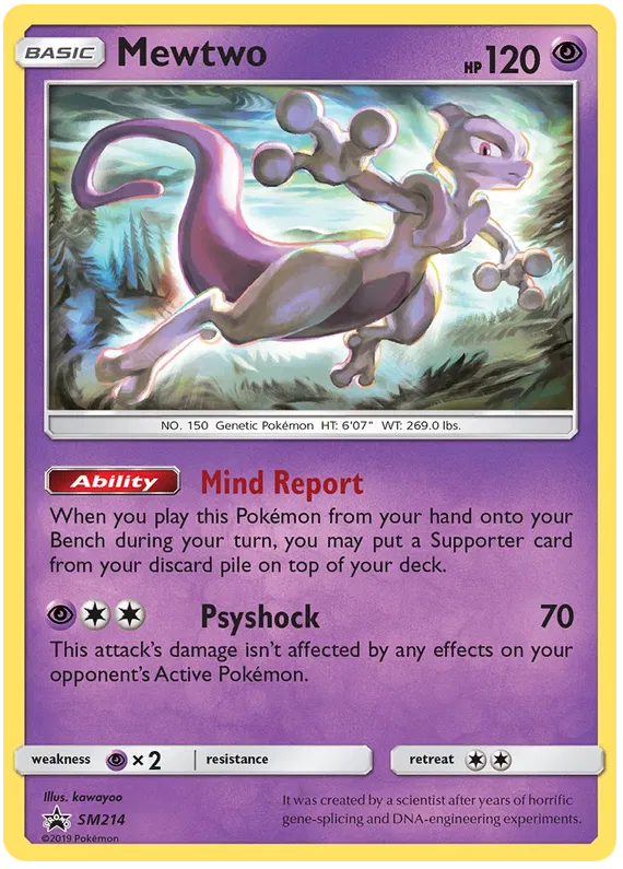 Mewtwo - Sun & Moon Promos #214