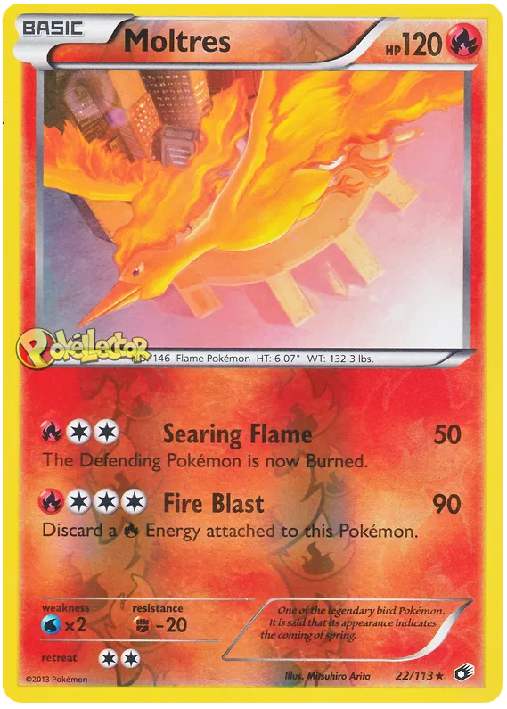 Moltres - Legendary Treasures #22