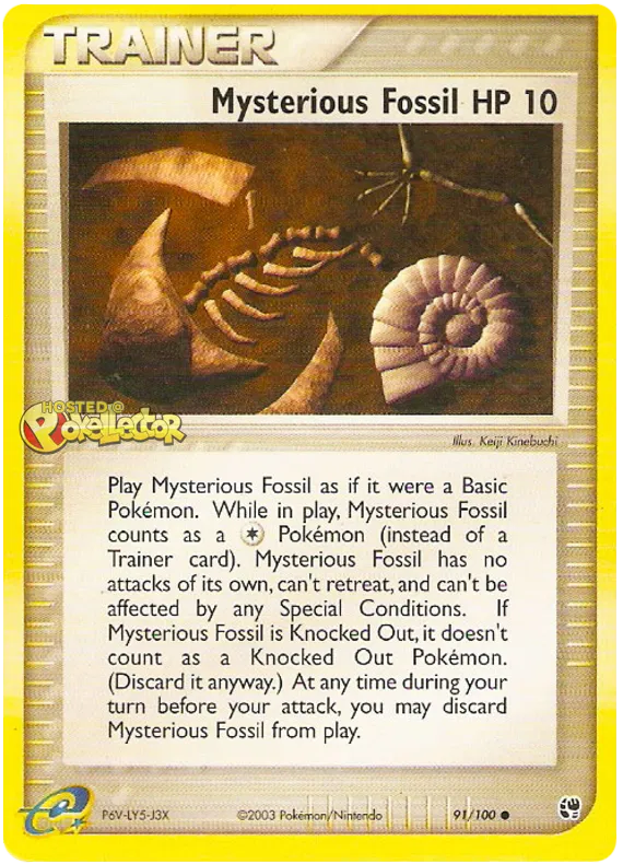 Mysterious Fossil - EX Sandstorm #91