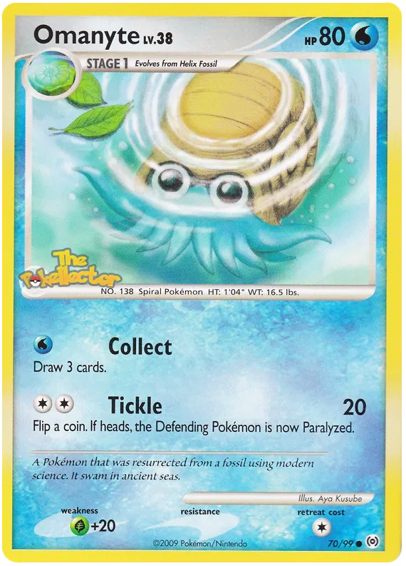 Omanyte - Platinum - Arceus #70