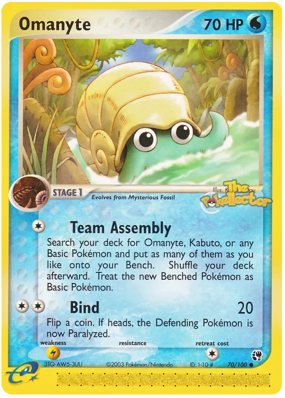 Omanyte - EX Sandstorm #70