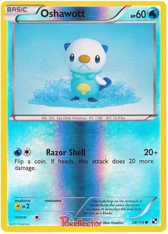 Oshawott - Black & White #28