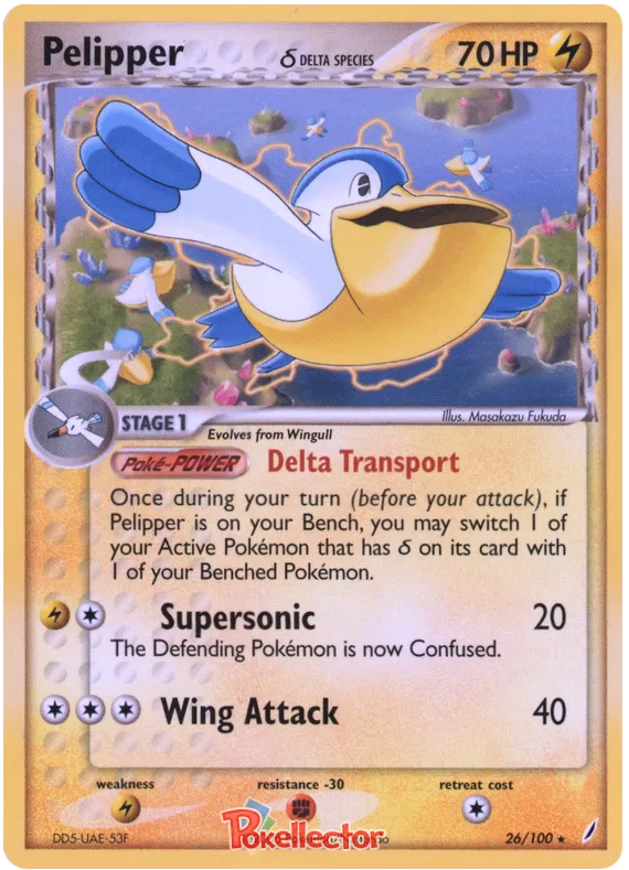 Pelipper  (delta species) - EX Crystal Guardians #26