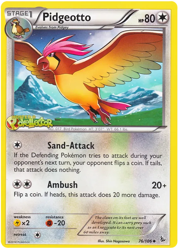 Pidgeotto - XY Flashfire #76